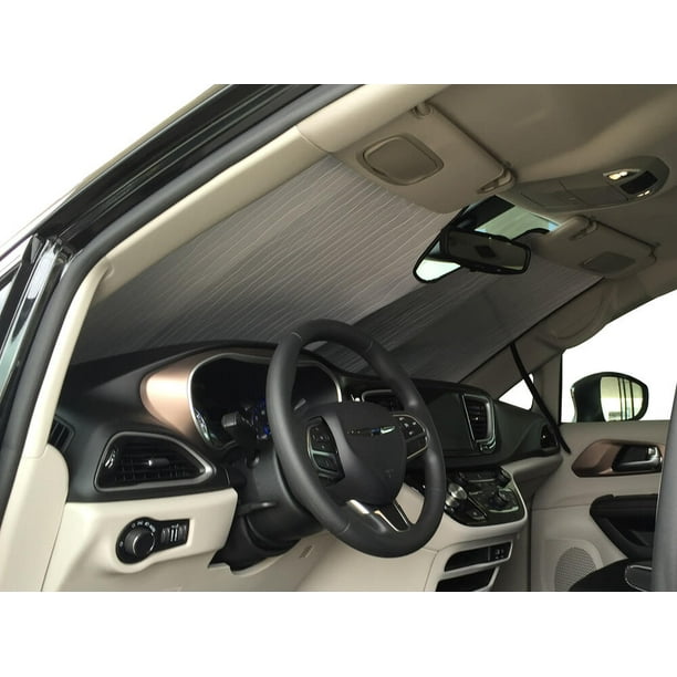 Autotech Park Foldable Sunshade Compatible with 2017-2020 Chrysler Pacifica Mini Van Custom-fit Windshield Sun Shade Autotech Park Foldable Sunshade Compatible with 2017-2020 Chrysler Pacifica Mini Van Custom-fit Windshield Sun Shade